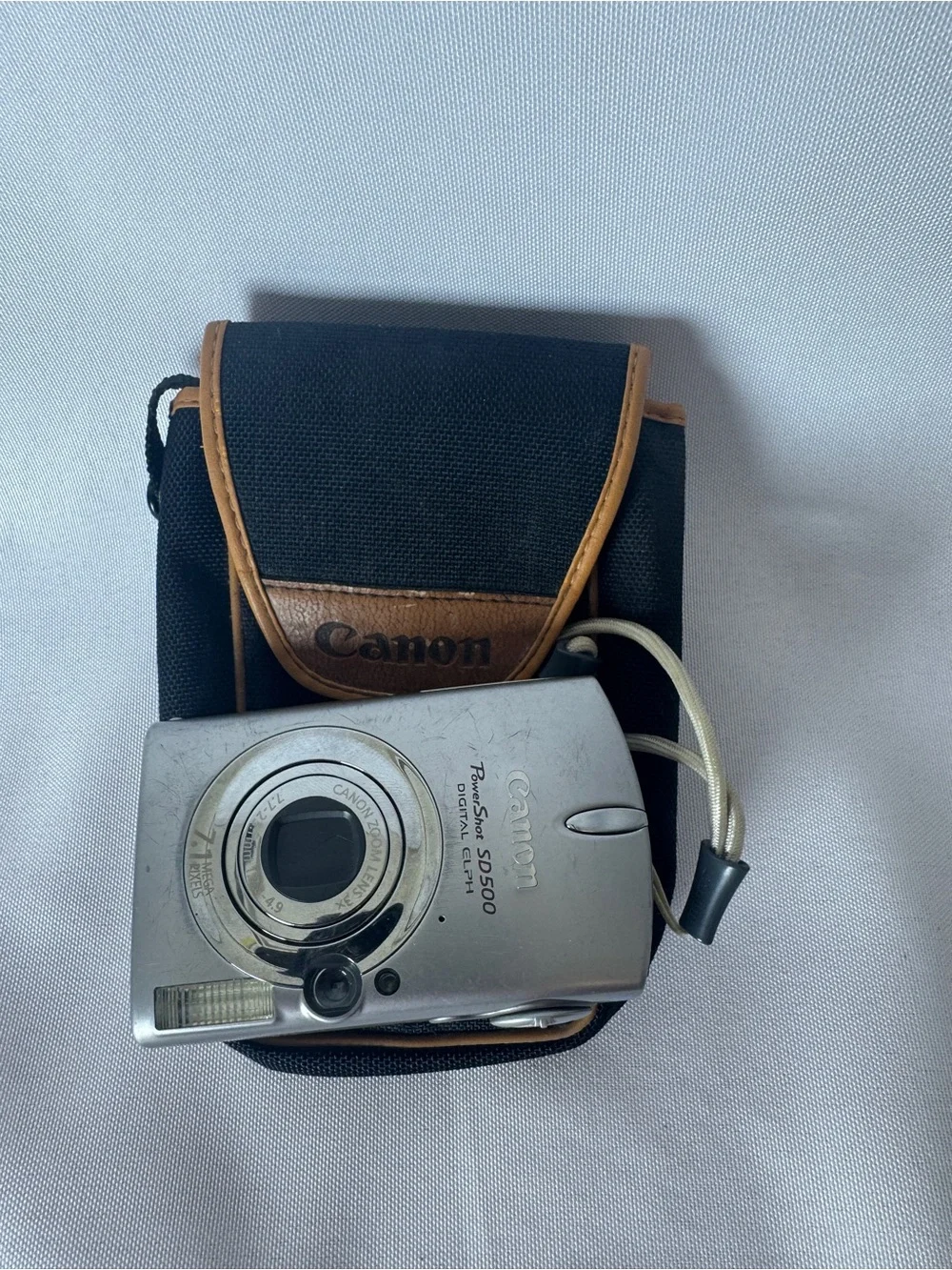 VTG Canon Point and Shoot Camera Case Black Cover Pouch Belt Loop Japan notes